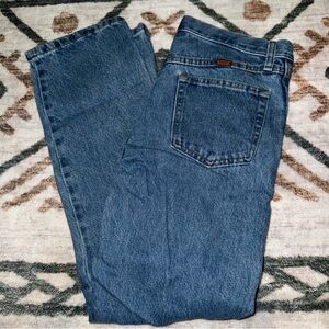 Vintage Rustler Men's Relaxed Fit Blue Jeans